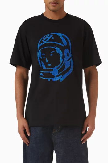 Cracked Flock-print Astro T-shirt in Cotton