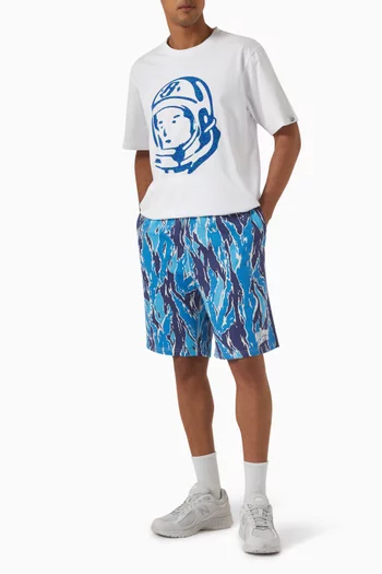 Cracked Flock-print Astro T-shirt in Cotton