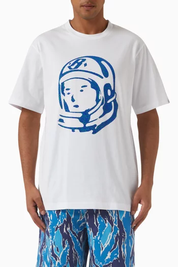 Cracked Flock-print Astro T-shirt in Cotton