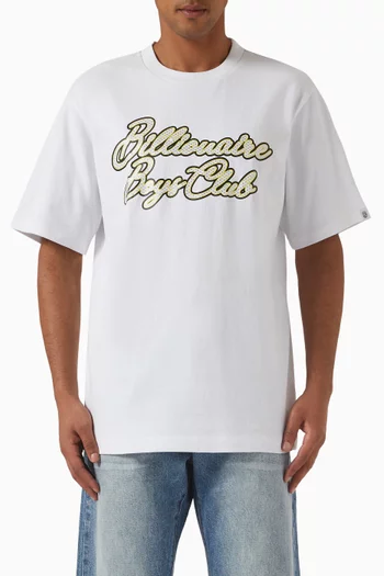 Diamond Script Logo T-shirt in Cotton