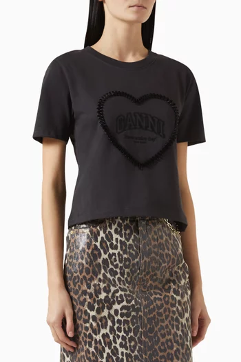 Heart Logo T-shirt in Organic Cotton