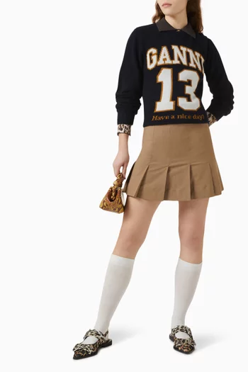 Baseball Sweatshirt in Wool-mix