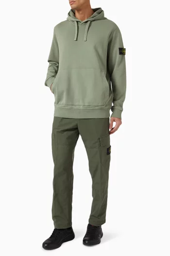 Logo-patch Hoodie in Cotton