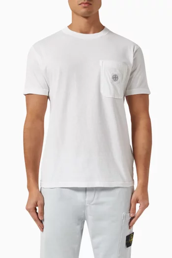 Logo-print Pocket T-shirt in Cotton