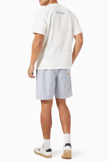 "Spine Book" Print T-shirt in Organic Cotton Jersey