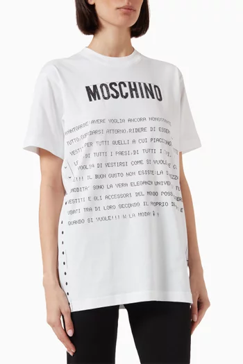 Logo-print T-shirt in Jersey