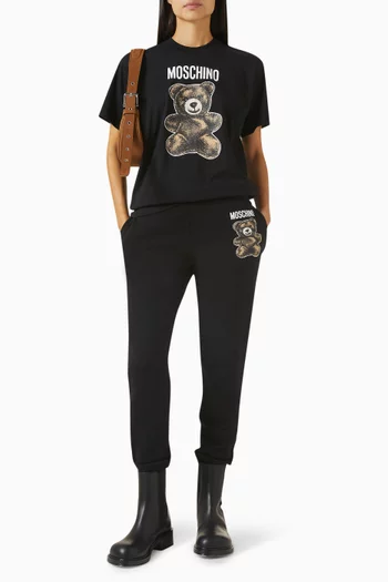 Teddy Logo T-shirt in Cotton