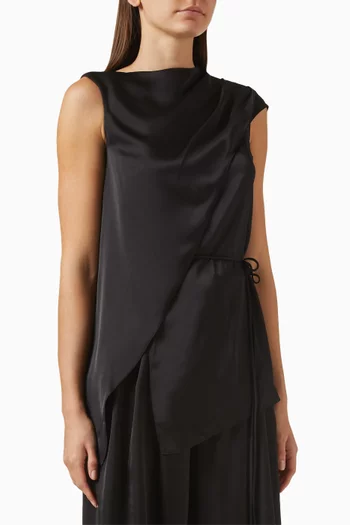 Gemma Drape Belted Top