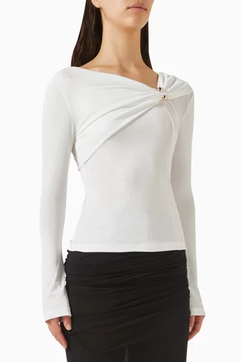 Laly Off-shoulder Top in Jersey