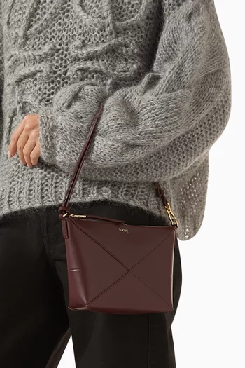 Puzzle Fold Pouch in Calfskin