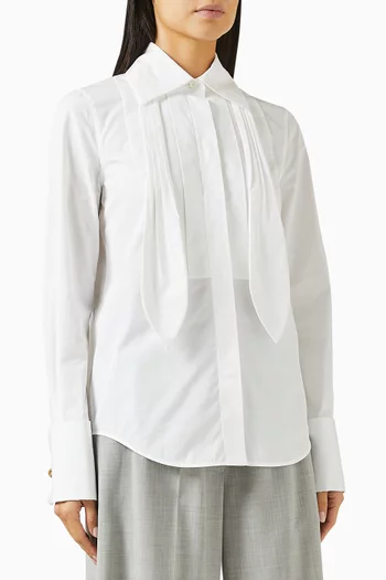 Neck-tie Shirt in Cotton