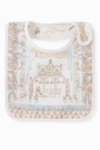 Nutcracker Printed Bib in Satin