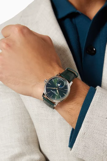 Manufacture Classic Moonphase Date Automatic Watch, 40mm