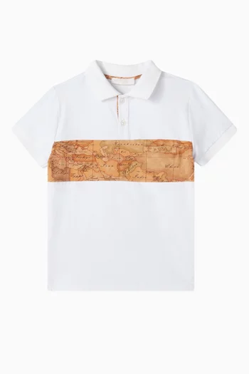 Geo Classic Polo Shirt in Cotton Jersey