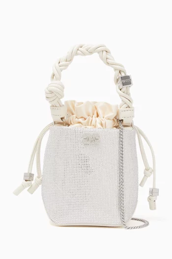 Mini Bou Bucket Bag in Strass Crystals