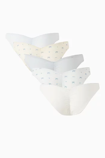 Fits Everybody Picot Thong. Set of 5