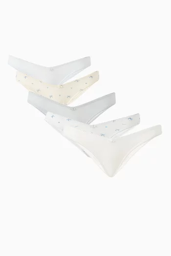 Fits Everybody Picot Thong. Set of 5