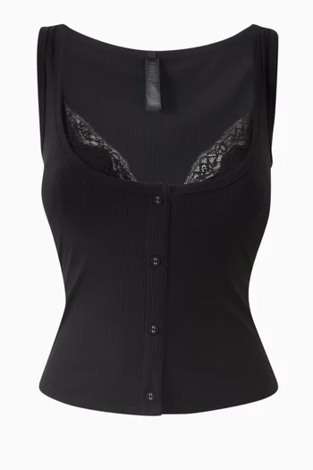 Soft Lounge Lace Bralette Tank