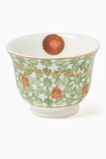 Sahara Chaffe Cups in Porcelain, Set of 6