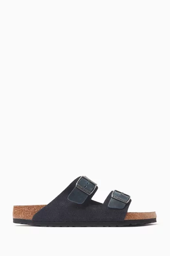 Arizona Sandals in Suede & Oiled Leather