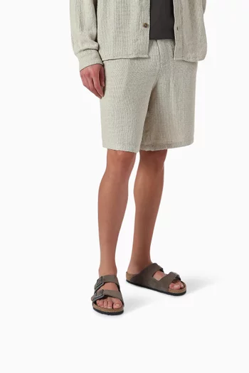 Arizona Sandals in Suede & Oiled Leather