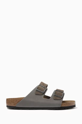 Arizona Sandals in Suede & Oiled Leather