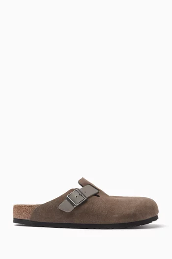 Boston Sandals in Suede & Oiled Leather