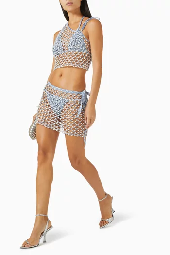 Serene Mini Skirt in Crochet