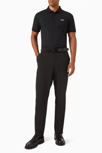 Paddy Striped Polo Shirt in Stretch-cotton