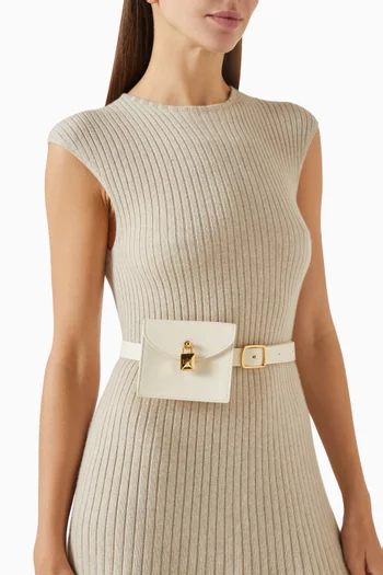 حقيبة إكسترا بوشيت بحزام جلد عجل