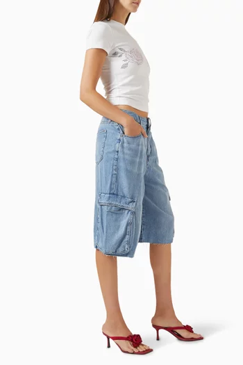 شورت كارغو دينم