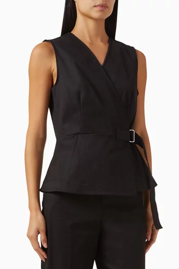 Wrap Top in Cotton