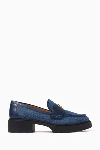 Leah 45 Loafers in Denim