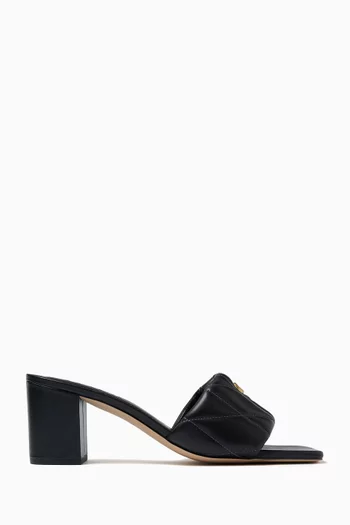 Holly Block Heel Sandals in Leather