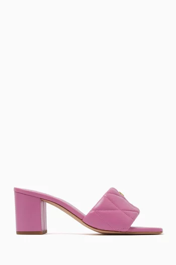 Holly 65 Block Heel Sandals in Leather