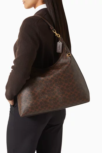 حقيبة كتف جولييت 38 قنب بشعار الماركة