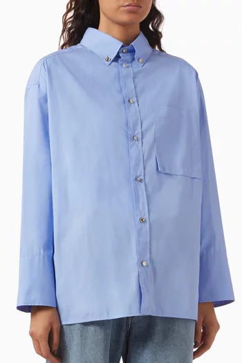 Nathalie Oversized Shirt in Poplin