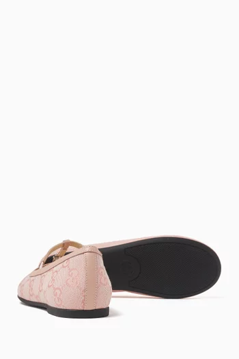 Ballet Flats in GG Canvas
