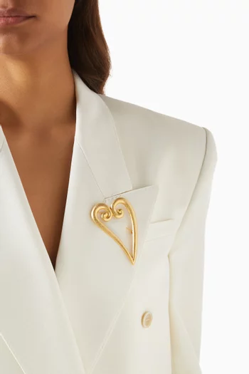 بروش ستايلايزد بتصميم بقلب فينتج من الثمانينيات مجموعة ريديسكفورد