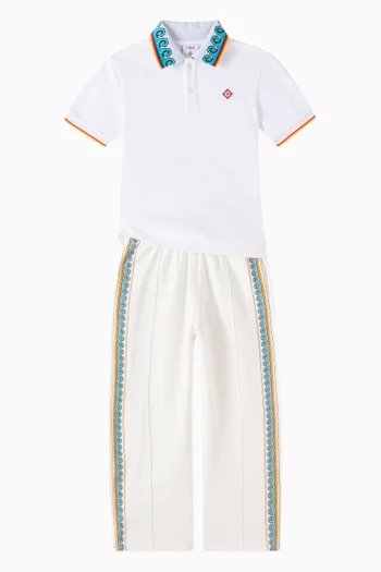 Monogram Polo Shirt in Cotton