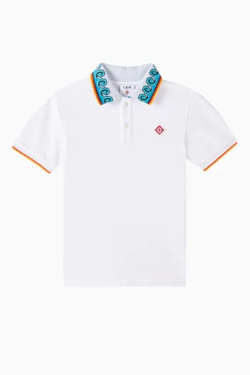 Monogram Polo Shirt in Cotton