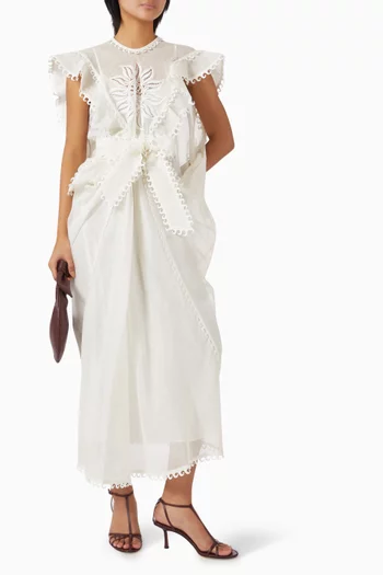 Balance Waterfall Dress in Linen Blend