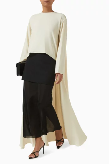 بلوزة سيينا ستان مبطن بكريب