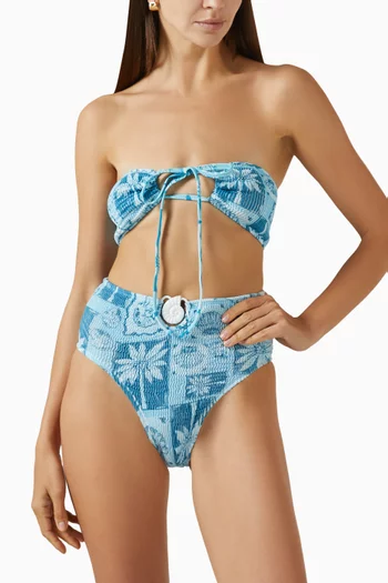 Tropics High-waisted Bikini Briefs