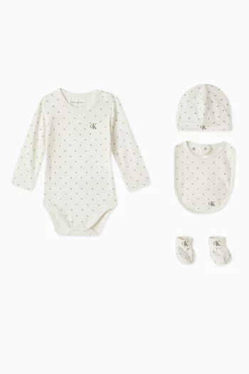 All-over Logo Gift Set in Cotton