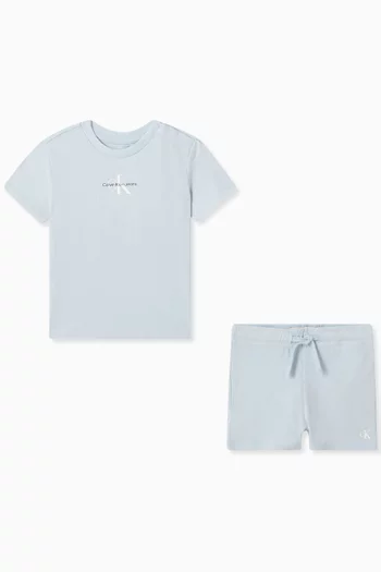 Monogram 2-piece Set in Cotton