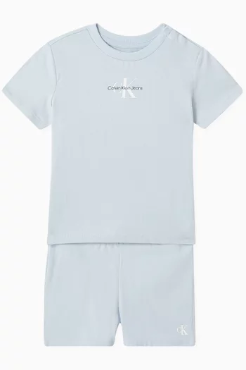 Monogram 2-piece Set in Cotton