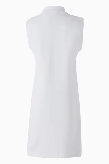 Loose Polo Dress in Cotton Pique