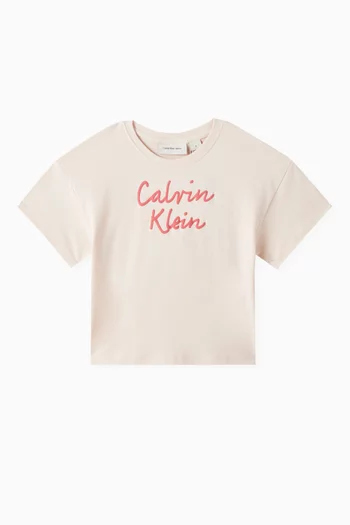 Script Logo T-Shirt in Cotton
