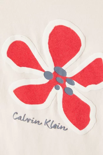 Flower T-shirt in Cotton-jersey